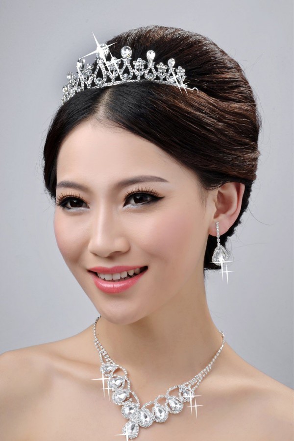 Charming Wedding Headpieces Necklaces Earrings Set