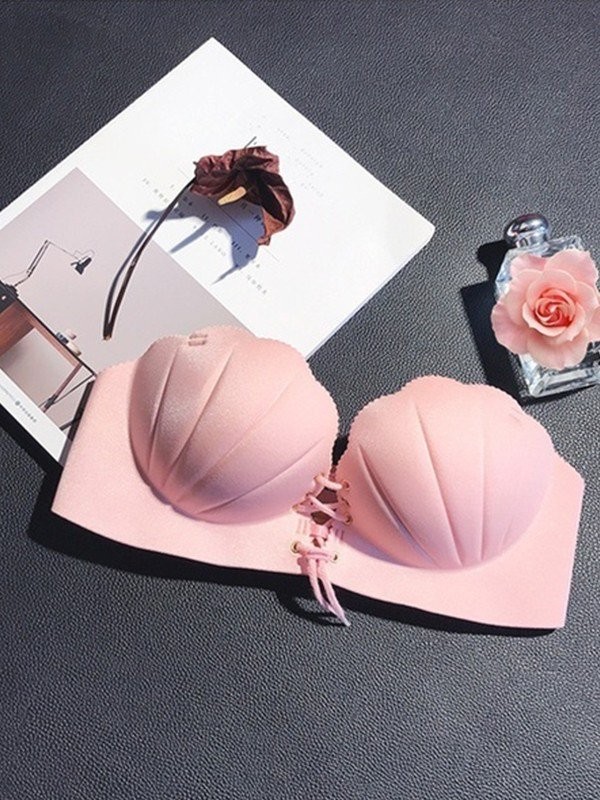 Spandex 1/2 Cup Strapless Invisible Bra