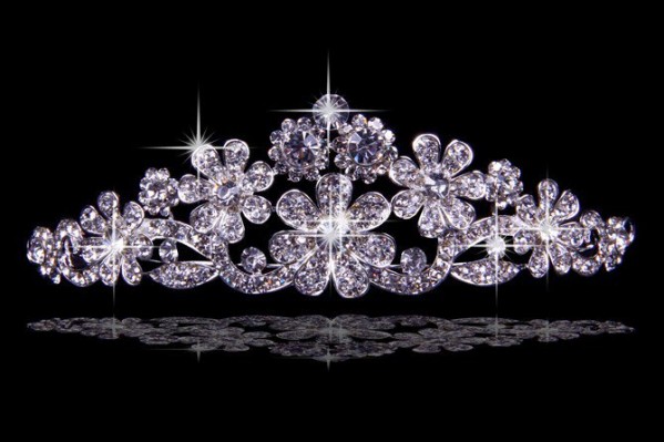 Elegant Alloy With Czech Rhinestones Flowers Wedding Headpieces