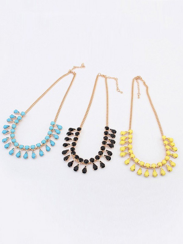 Occident all-match Water drop Temperament Hot Sale Necklace