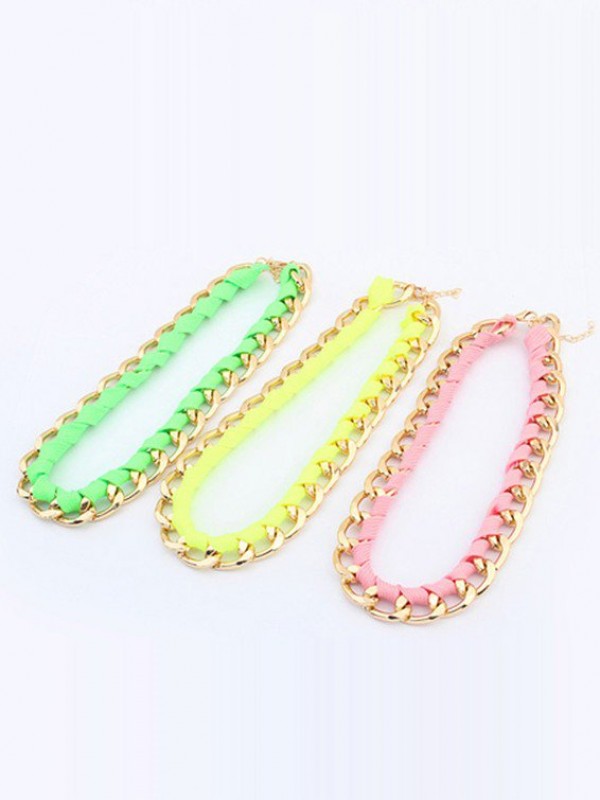 Occident Trendy Major suit Fluorescent colors Hot Sale Necklace