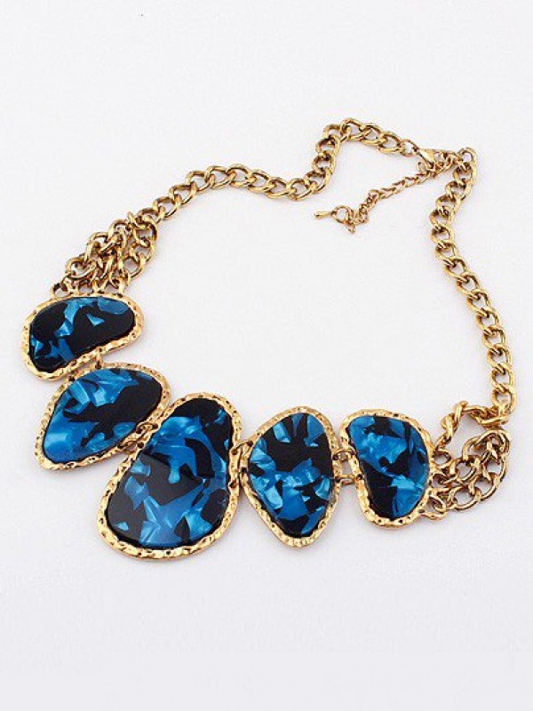 Occident Retro Hyperbolic Colored stones New Stylish Hot Sale Necklace
