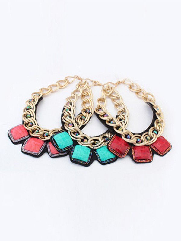 Occident Hyperbolic Metallic thick chains Personality Hot Sale Necklace