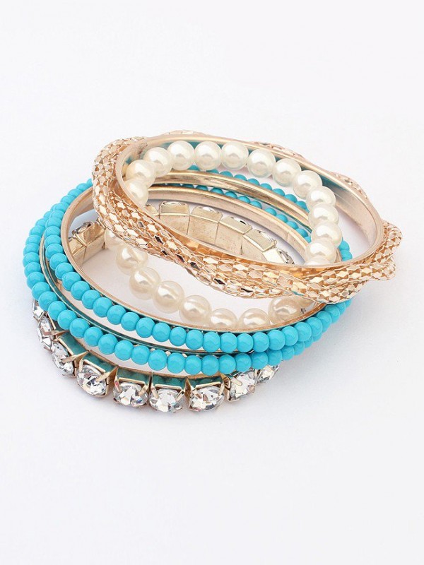 Occident Beaded Exquisite Multi-layered Pearls Hot Sale Bracelet