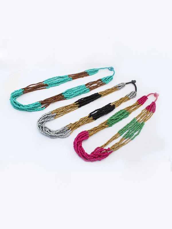 Occident Exotic Stylish Multi-layered Seed Pearls Hot Sale Necklace