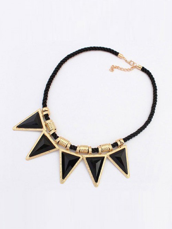 Occident Personality Triangle Major suit Street shooting Hot Sale Necklace