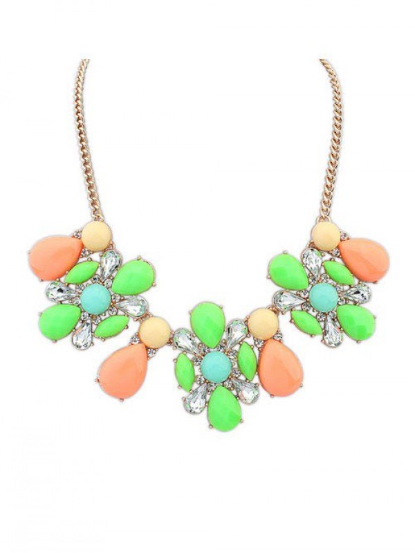 Occident Street shooting Collision color Exquisite Simple Hot Sale Necklace