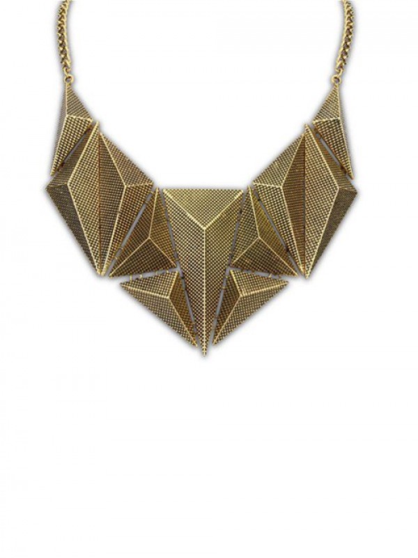 Occident Hyperbolic Metallic Dimensional Geometry Hot Sale Necklace