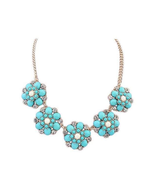 Occident New Sweet Flowers Simple Hot Sale Necklace