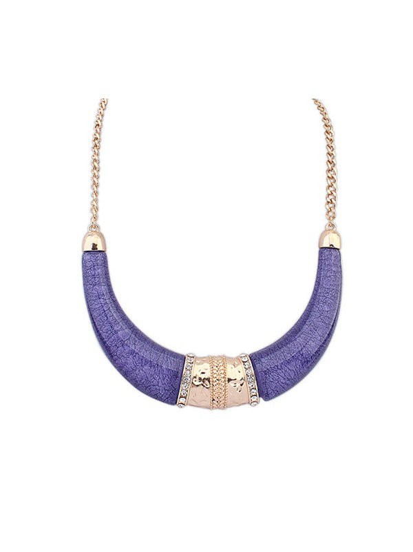 Occident Hyperbolic Ethnic Customs Semi-arc Hot Sale Necklace