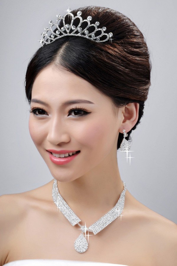 Nice Wedding Headpieces Necklaces Earrings Set