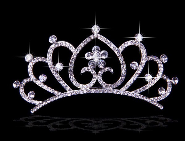 Stunning Alloy With Czech Rhinestones Hearts Flowers Wedding Headpieces
