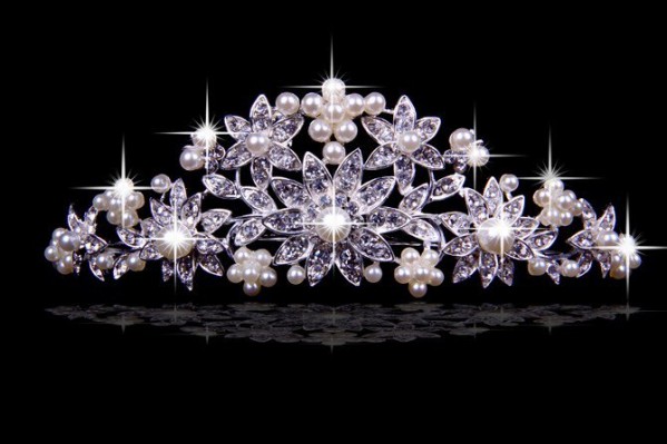 Stunning Czech Rhinestones Flowers Pearls Wedding Headpieces