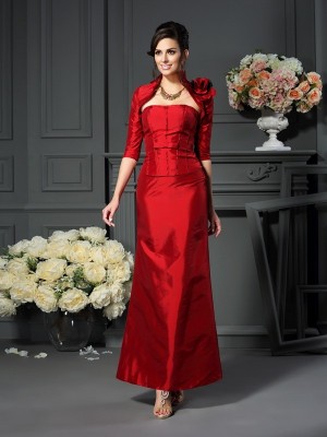 Taffeta 1/2 Sleeves Hand-Made Flower Special Occasion Wrap