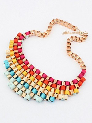 Occident Hyperbolic Colorful Stylish Street shooting All-match Hot Sale Necklace