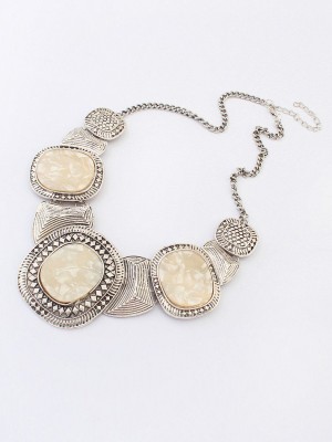 Occident Hyperbolic Retro New Colored stones Hot Sale Necklace