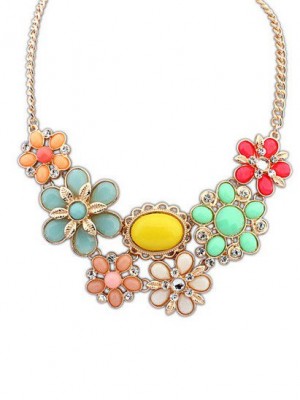Occident Bohemia Style Big Flower Hot Sale Necklace