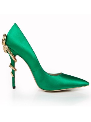 Women's Stiletto Heel Closed Toe With Rhinestone High Heels