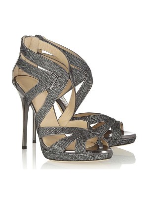 Women's Peep Toe Stiletto Heel Sandals Shoes