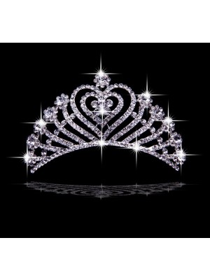 Very Stunning Czech Rhinestones Hearts Wedding Headpieces