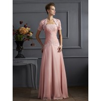 A-Line/Princess Sweetheart Sleeveless Applique Long Chiffon Mother of the Bride Dresses