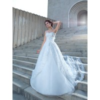 Ball Gown Sweetheart Lace Sleeveless Long Lace Wedding Dresses