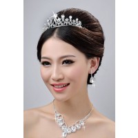 Charming Wedding Headpieces Necklaces Earrings Set