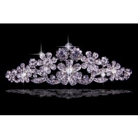 Elegant Alloy With Czech Rhinestones Flowers Wedding Headpieces