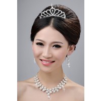 Gorgeous Wedding Headpieces Necklaces Earrings Set