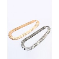 Occident Personality Metallic thick chains Short Hot Sale Necklace