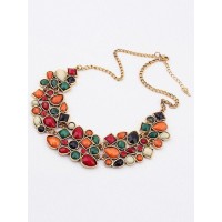 Occident Retro Luxurious Geometry Stitching Stylish All-match Hot Sale Necklace