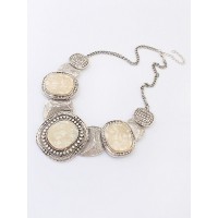 Occident Hyperbolic Retro New Colored stones Hot Sale Necklace