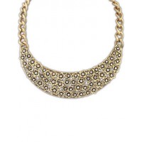 Occident Retro Hollow Plum flower Semi-arc Hot Sale Necklace