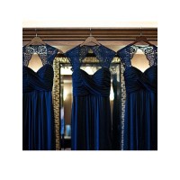 A-Line/Princess Sleeveless Sweetheart Floor-Length Lace Chiffon Bridesmaid Dresses
