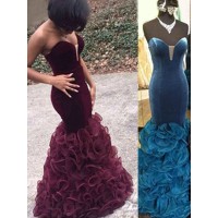 Trumpet/Mermaid Sweetheart Satin Sleeveless Floor-Length Dresses