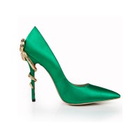 Women's Stiletto Heel Closed Toe With Rhinestone High Heels