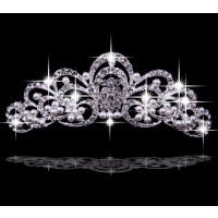 Very Gorgeous Alloy With Czech Rhinestones Wedding Headpieces