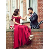 A-Line/Princess Sweetheart Sleeveless Floor-Length Beading Elastic Woven Satin Dresses